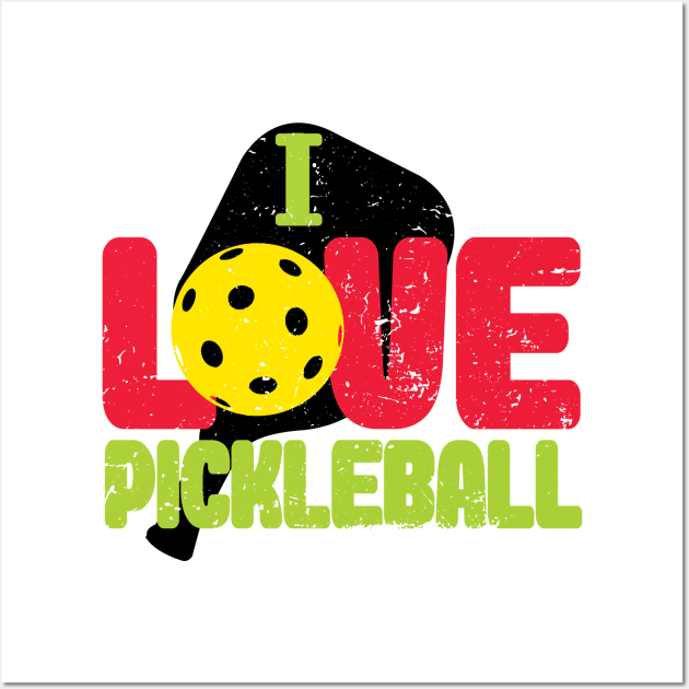 'I Love Pickleball' Funny Pickleball Gift Wall Art by ourwackyhome